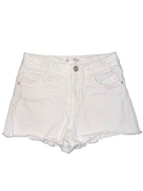 Zara Kids White Denim Shorts Distressed Frayed Hem Girls 11-12 Years 152